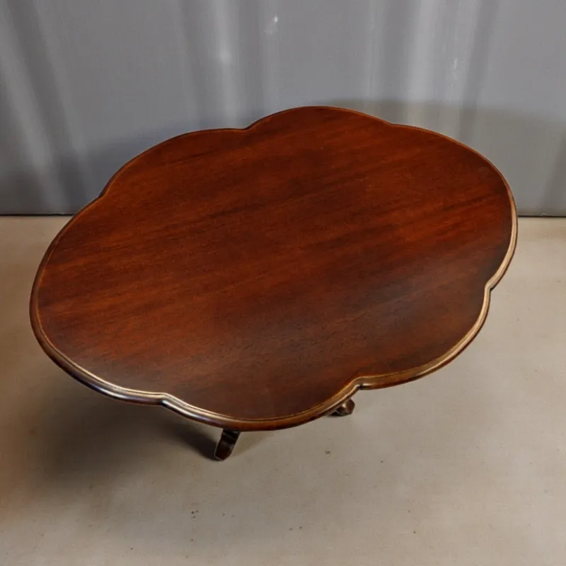 Столик приставний овальний RG-8056 червоне дерево 